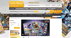 Desktop Screenshot of carte-mania.com