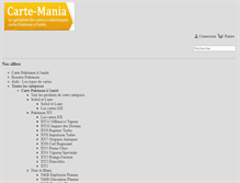 Tablet Screenshot of carte-mania.com